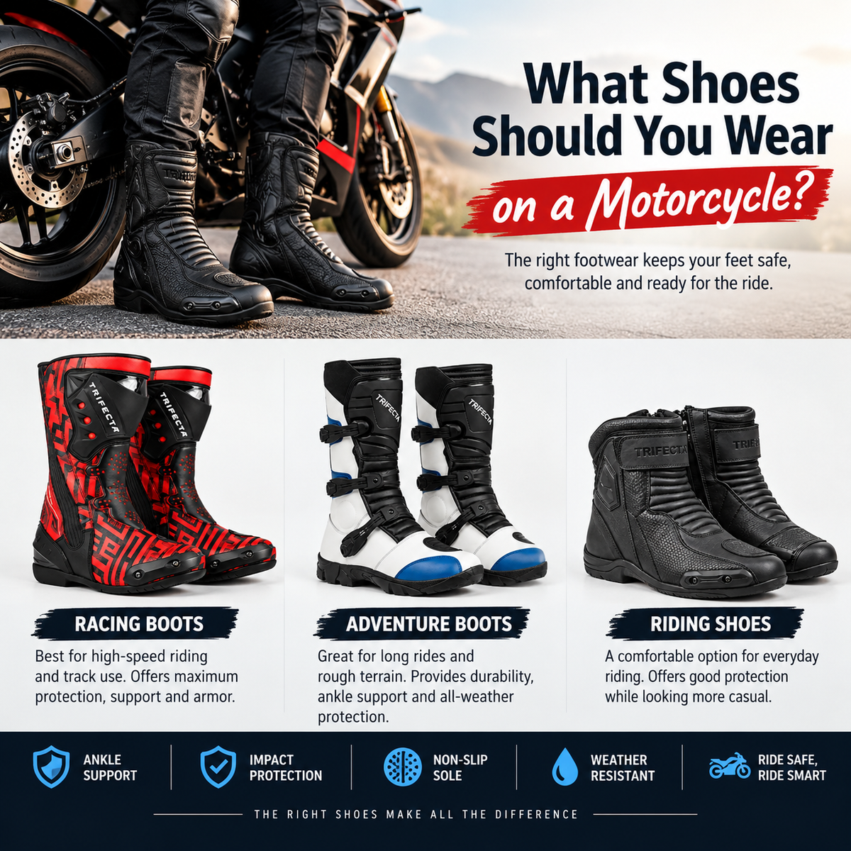 What Shoes Should You Wear on a Motorcycle?