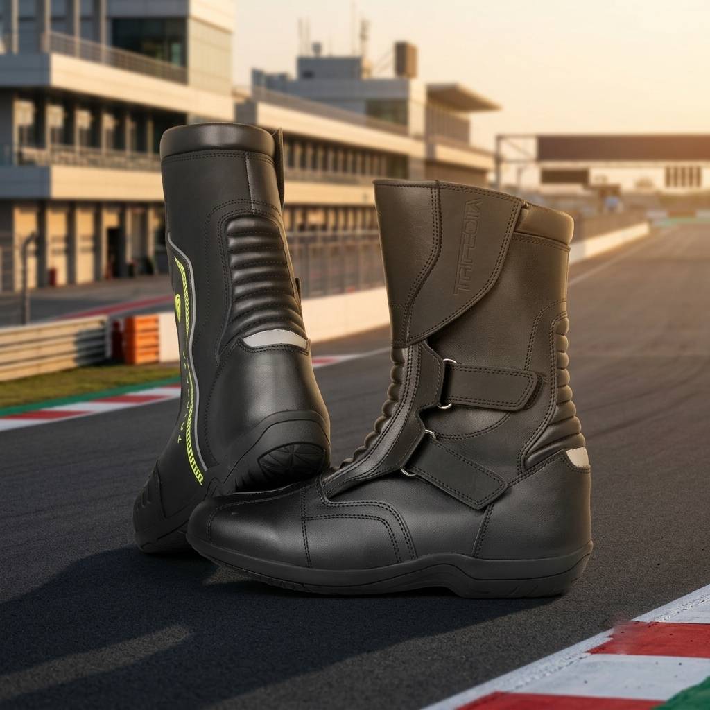 Men's Motorcycle Riding Boots | Leather Bike Riding Boots for Men | Protective Touring & Street Riding Boots