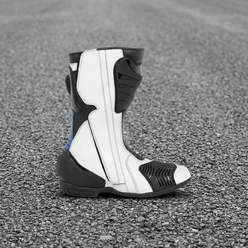 Men's Sport Motorcycle Boots – Premium Leather Racing Riding Boots for