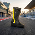 Men's Leather Motorcycle Racing Boots | Protective Biker Riding Boots for Touring & Street Riding