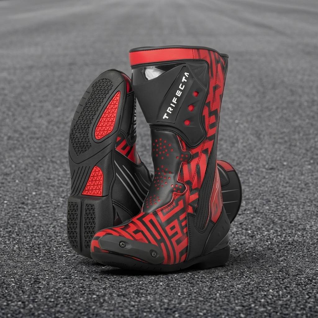 Premium Leather Riding Boots for Men | Protective Biker Touring & Road Racing Boots