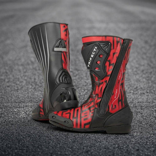 Men's Motorcycle Racing Boots – Premium Leather Riding Boots for Men | Protective Biker Touring & Road Racing Boots