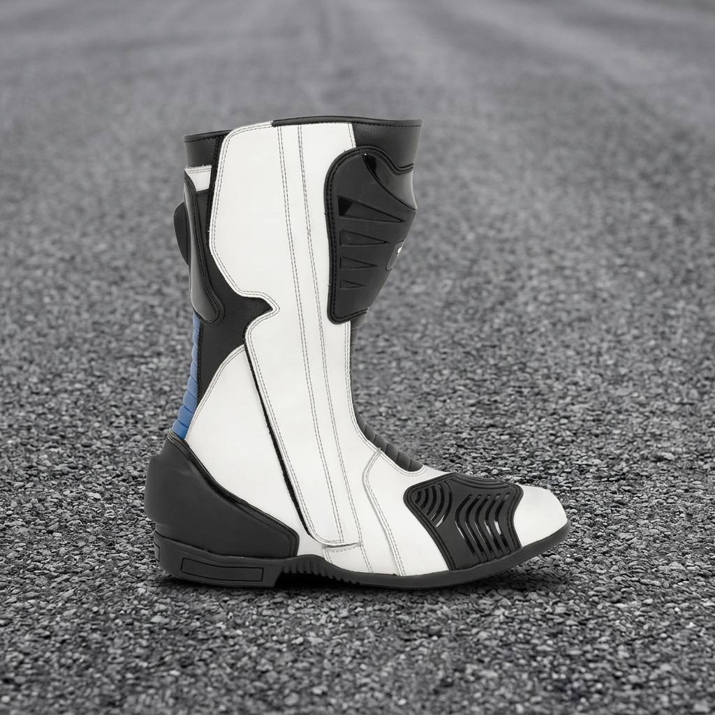 Men's Sport Motorcycle Boots – Premium Leather Racing Riding Boots for Riders