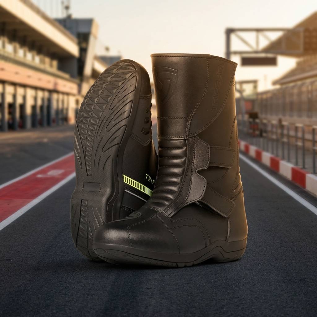 Men's Motorcycle Riding Boots | Leather Bike Riding Boots for Men | Protective Touring & Street Riding Boots