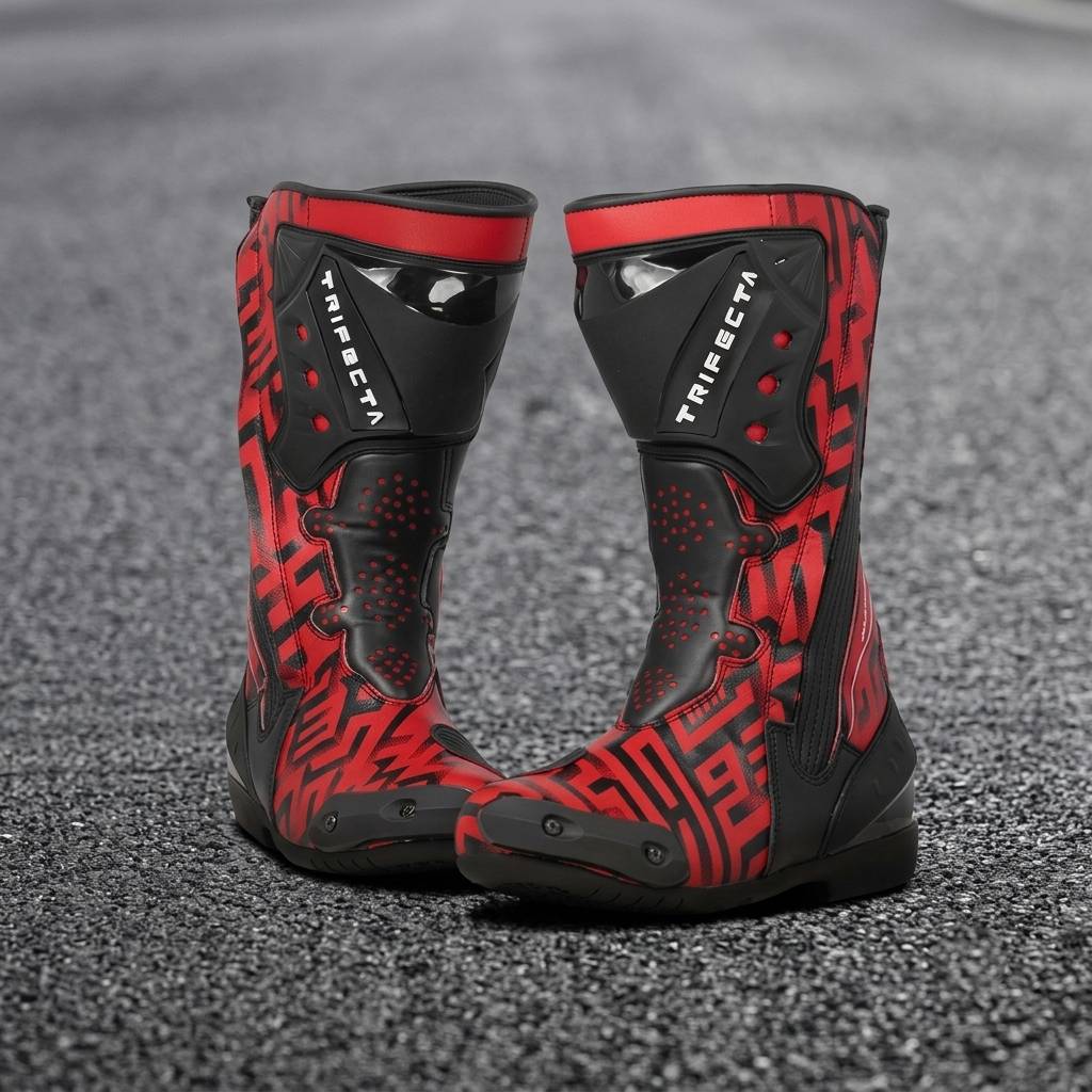 Premium Leather Riding Boots for Men | Protective Biker Touring & Road Racing Boots