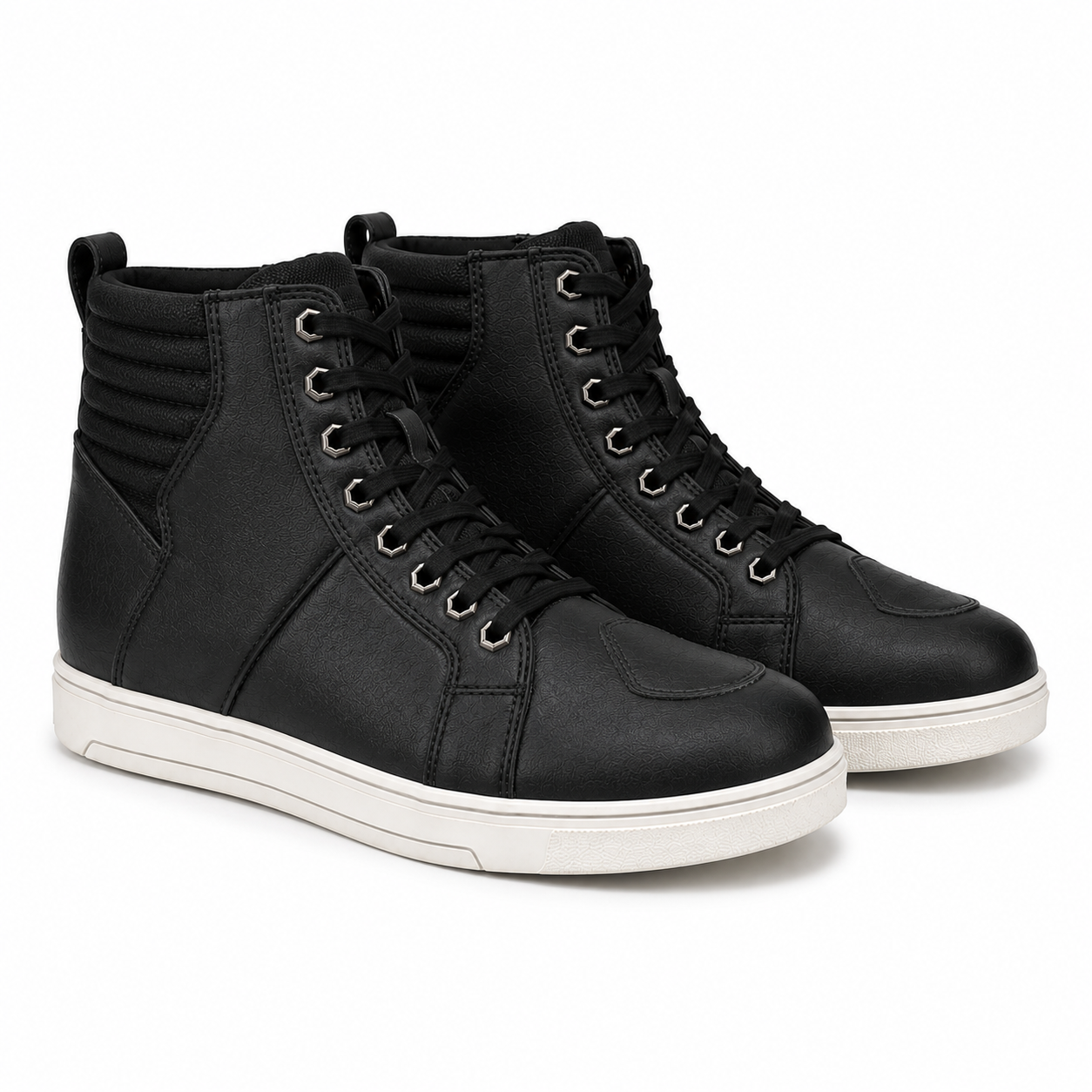 Trifecta Motorcycle Street Sneakers |Genuine Leather Urban Riding Footwear for Men's
