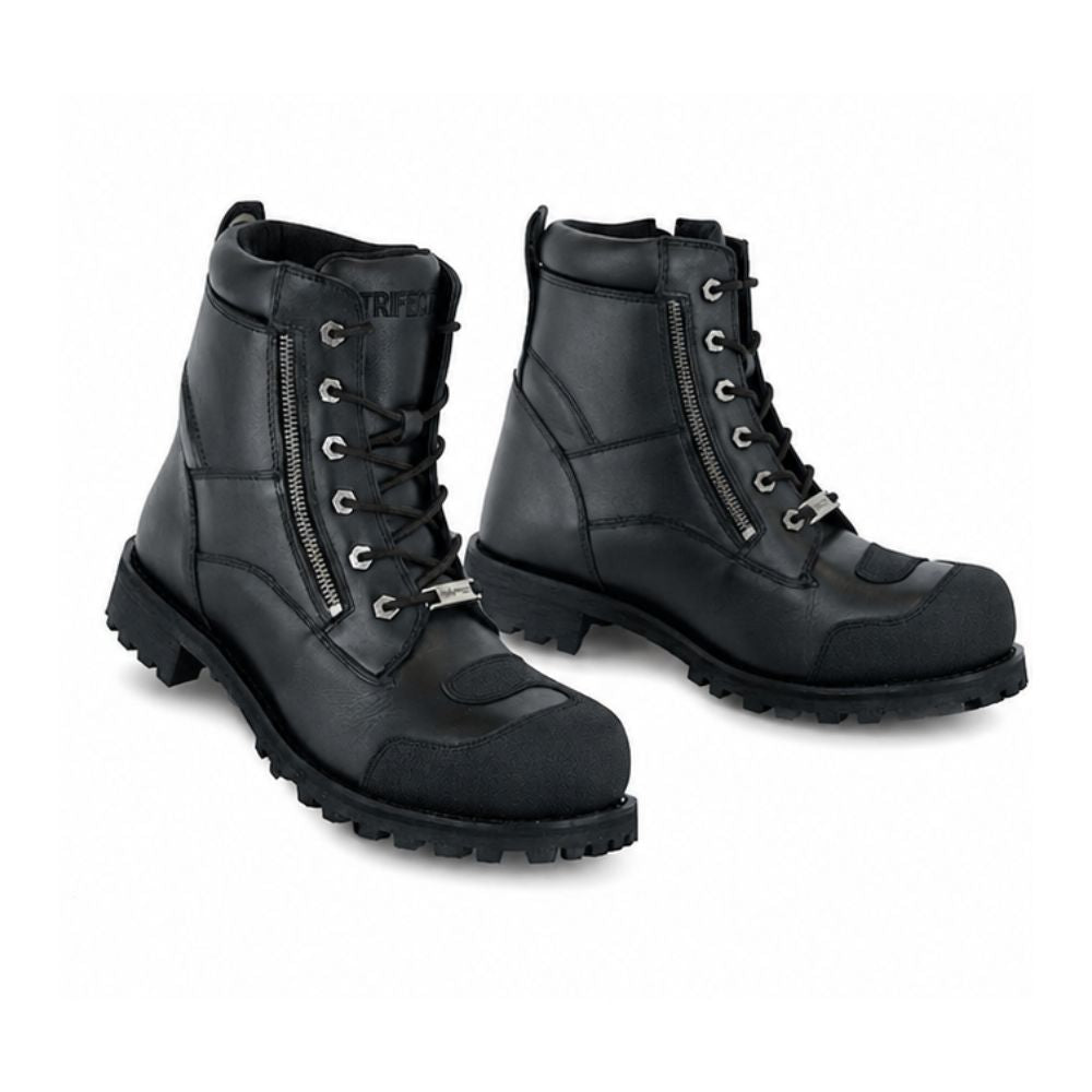 Men’s Black Motorbike Leather Boots - Rugged Adventure Moto & Touring Riding Boots
