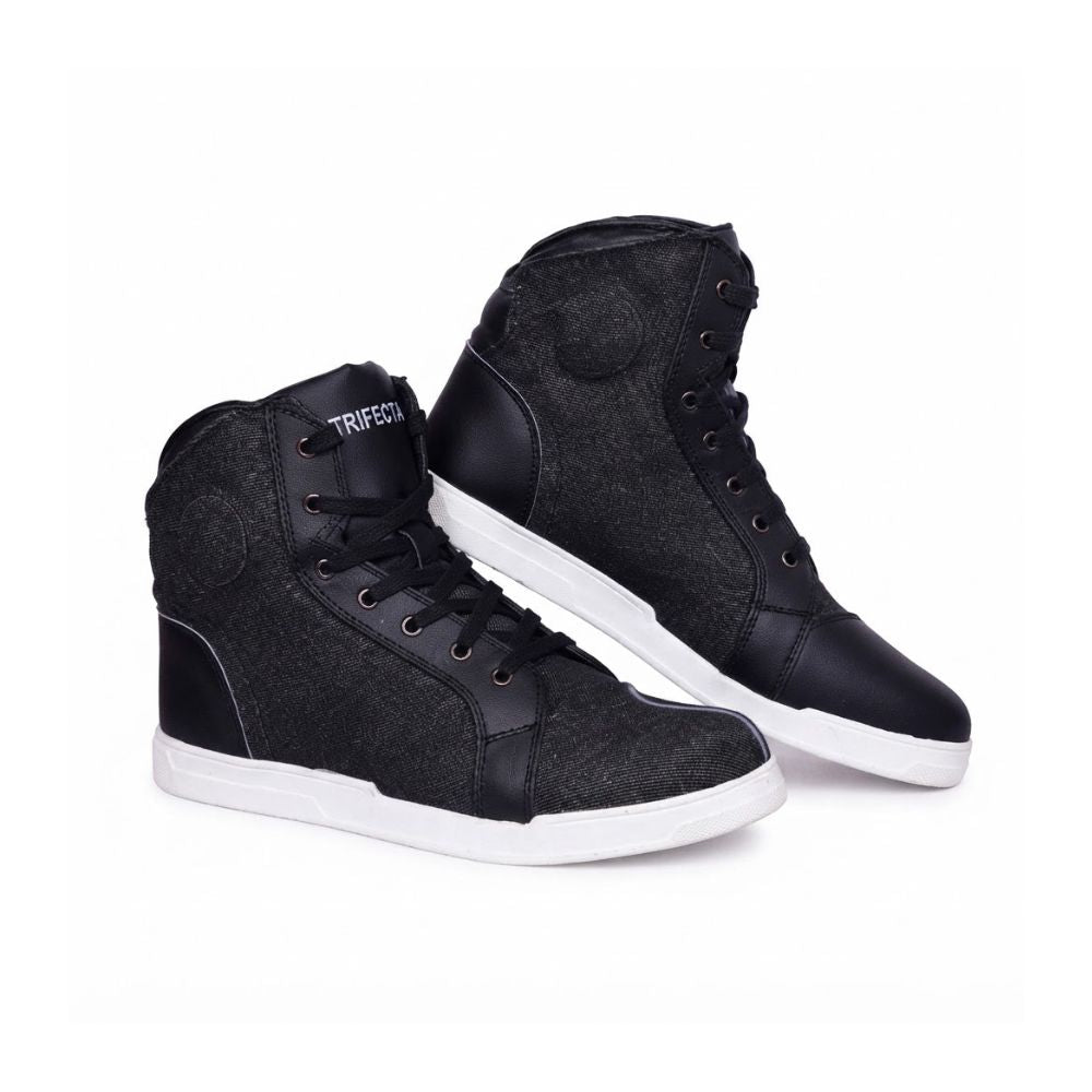 Men’s Black Motorcycle Riding Sneakers - Casual Riding & Street Motorbike Shoes