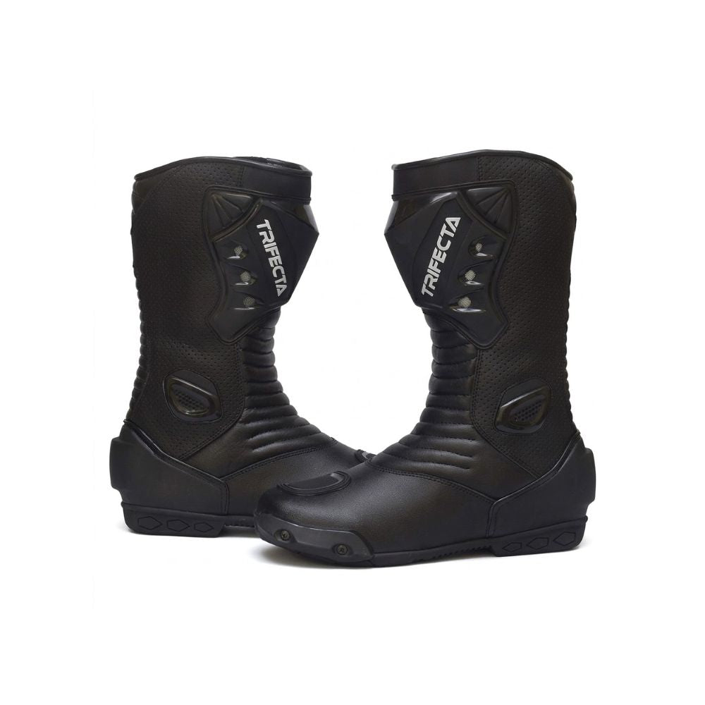 Men’s Racing Motorcycle Boots - Protective Waterproof Riding Boots with Reinforced Toe & Heel Protection