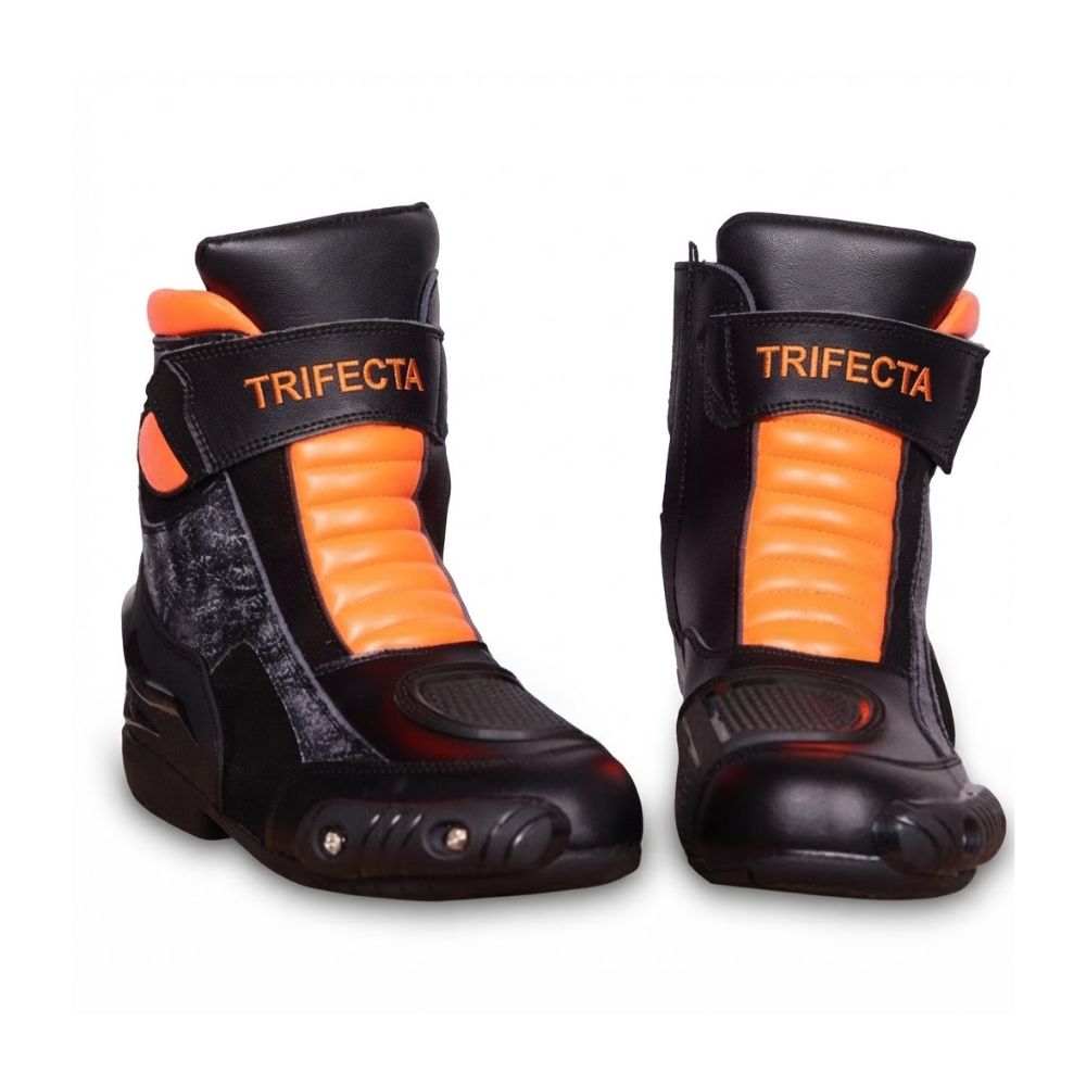 Men’s Leather Motorbike Racing Boots - High-Performance Sport & Track Riding Boots