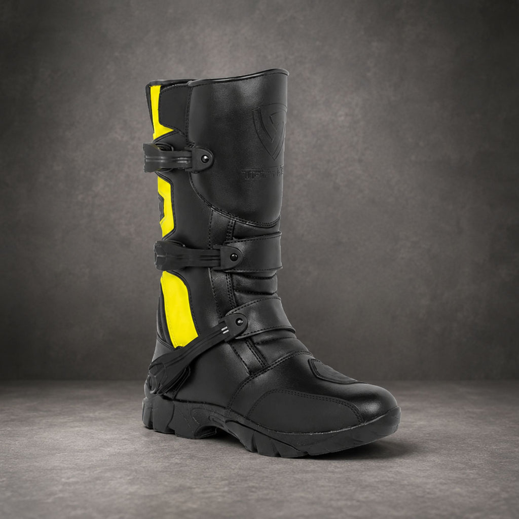 Men's Moto X Adventure Motorcycle Riding Long Boots – Waterproof Protective Touring & Off-Road Boots