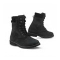 Black Men's Adventure Motorcycle Racing Boots - Full Leather Motorbike Riding Footwear