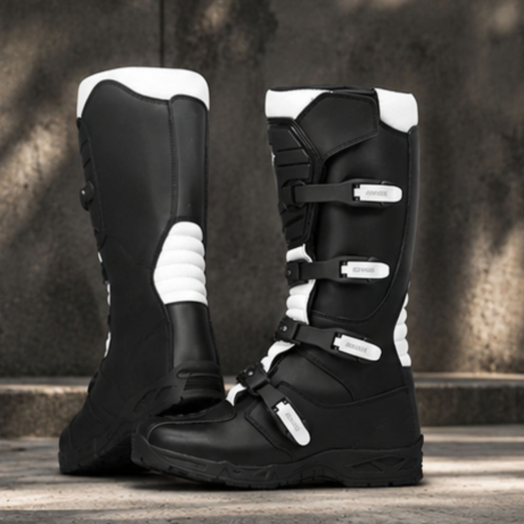 Trifecta Men's Professional Dirt Bike Boots – CE Protective Off-Road Motocross Racing Boots