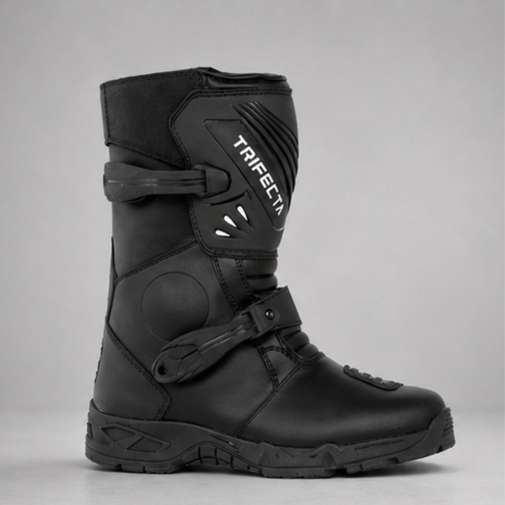 TRIFECTA Adventure Touring Moto Boots – Protective Motorcycle Boots for Men