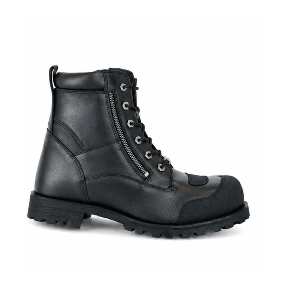 Men’s Black Motorbike Leather Boots - Rugged Adventure Moto & Touring Riding Boots