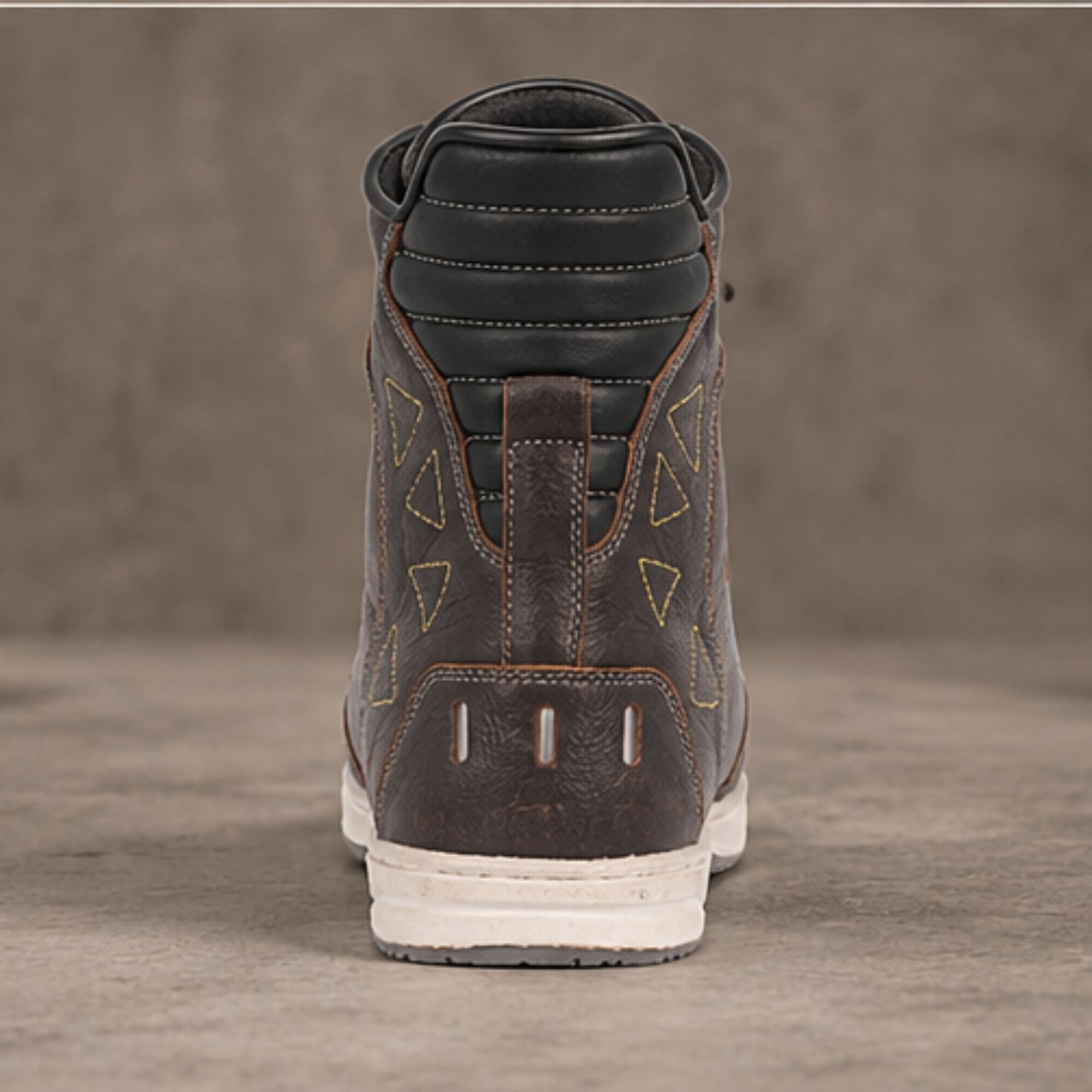 Trifecta Men's Urban Motorcycle Riding Sneakers – Brown Leather Protective Motorcycle Footwear