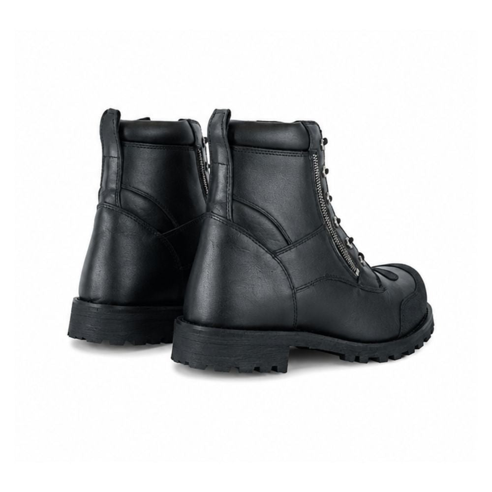 Men’s Black Motorbike Leather Boots - Rugged Adventure Moto & Touring Riding Boots