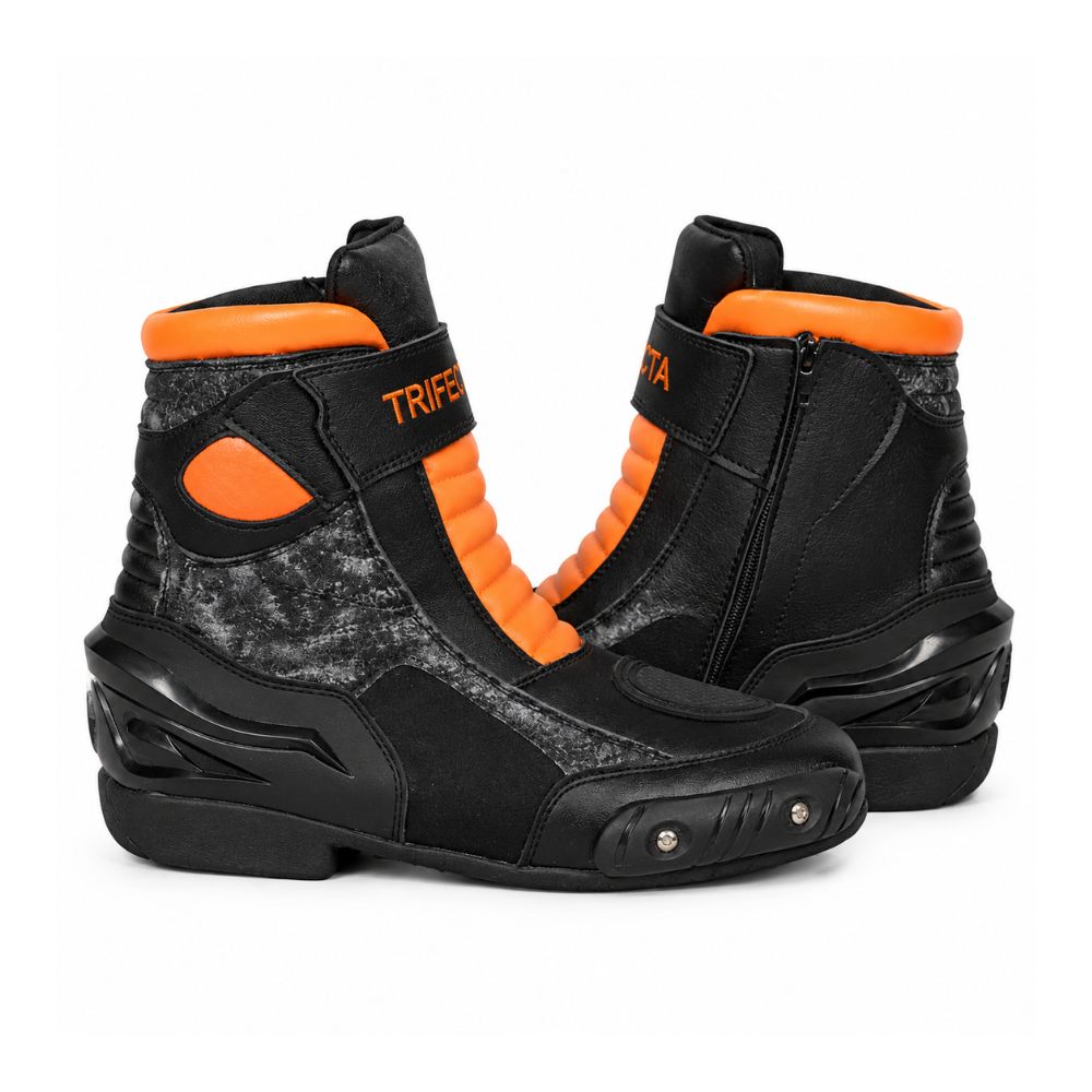 Men’s Leather Motorbike Racing Boots - High-Performance Sport & Track Riding Boots