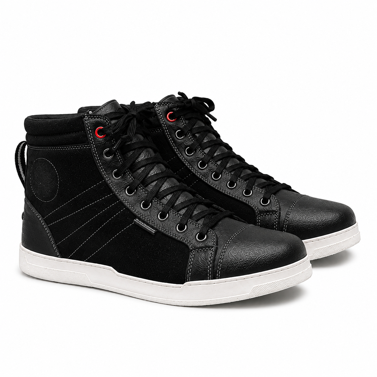 Trifecta Comfortable Motorcycle Boots | Black Protective Sneakers for Men's