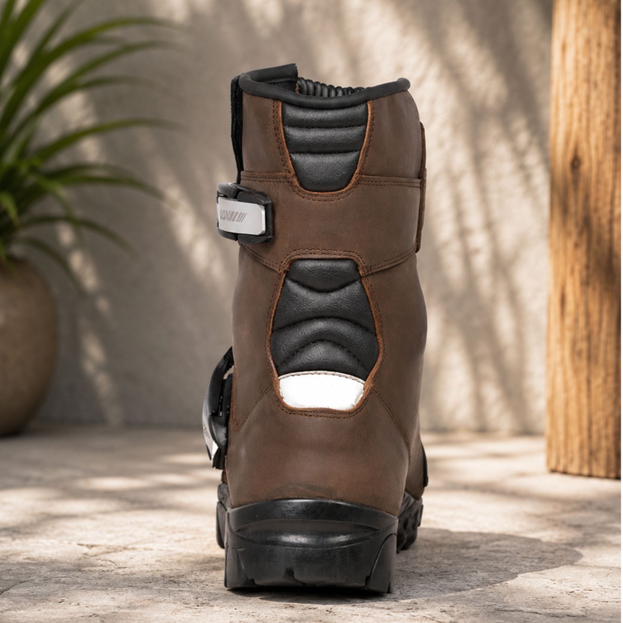 Trifecta Men's Premium Leather Adventure Riding Boots – CE Protective Motorcycle Boots
