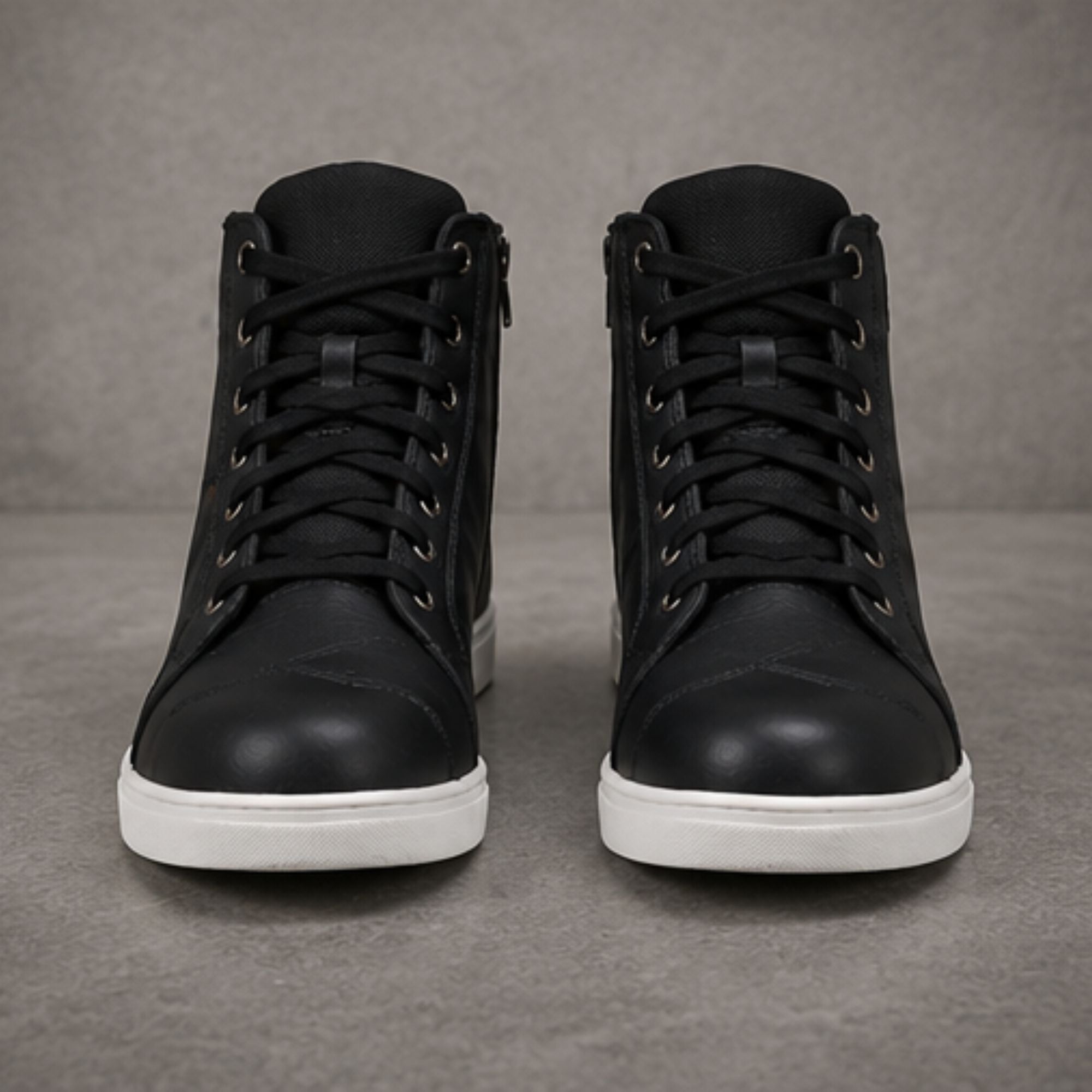 Trifecta Motorcycle Street Sneakers |Genuine Leather Urban Riding Footwear for Men's
