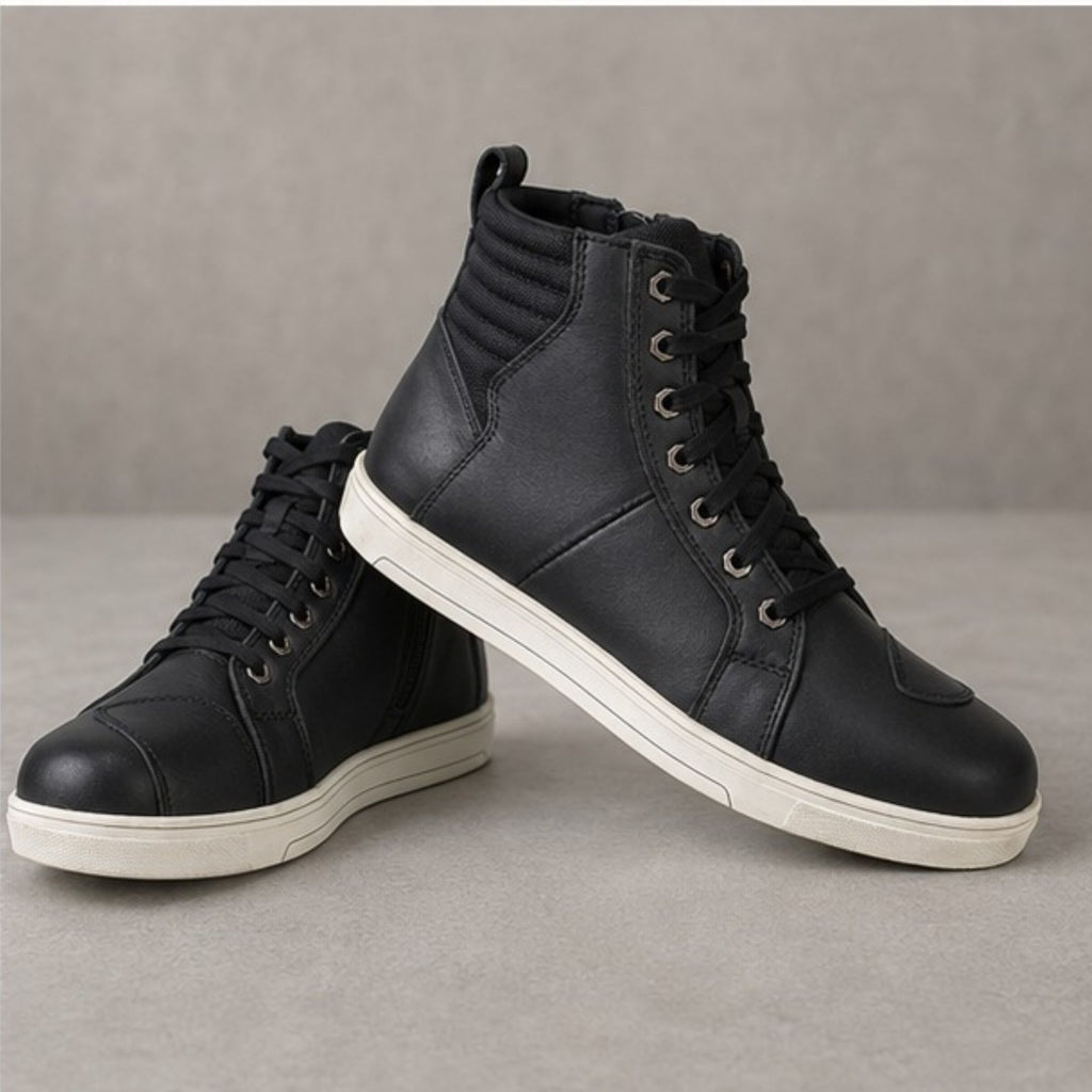 Men's Motorcycle Street Sneakers |Urban Genuine Leather Riding Footwear