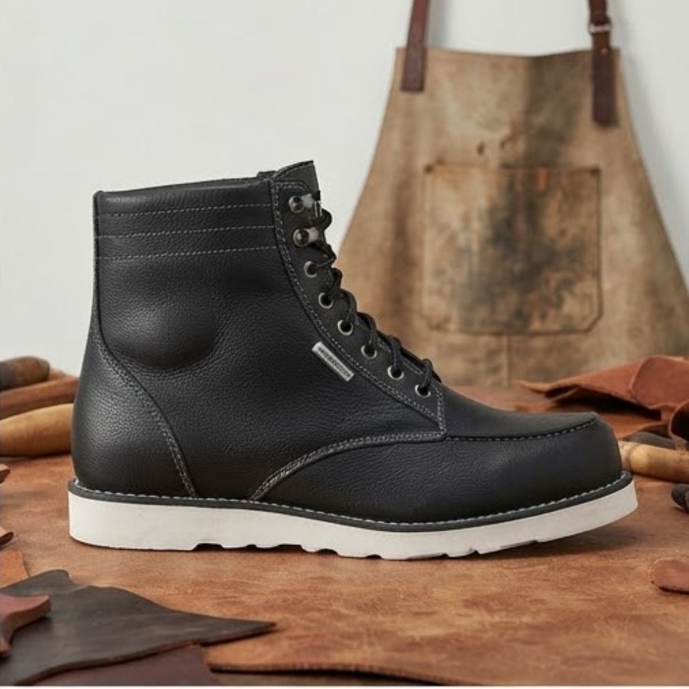Men’s Urban Motorcycle Shoes – Casual Leather Riding Sneakers for Everyday City Riding