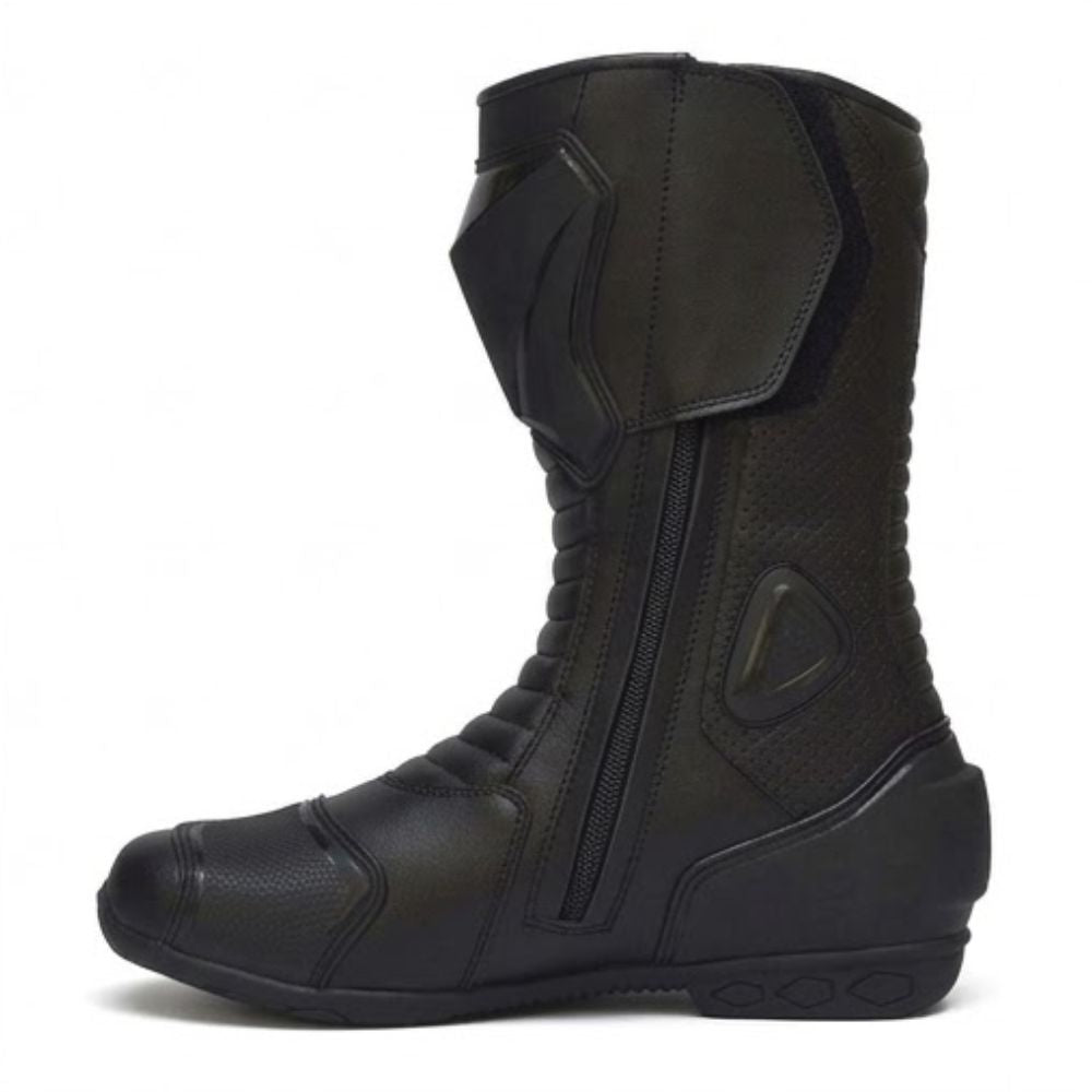 Men’s Racing Motorcycle Boots - Protective Waterproof Riding Boots with Reinforced Toe & Heel Protection