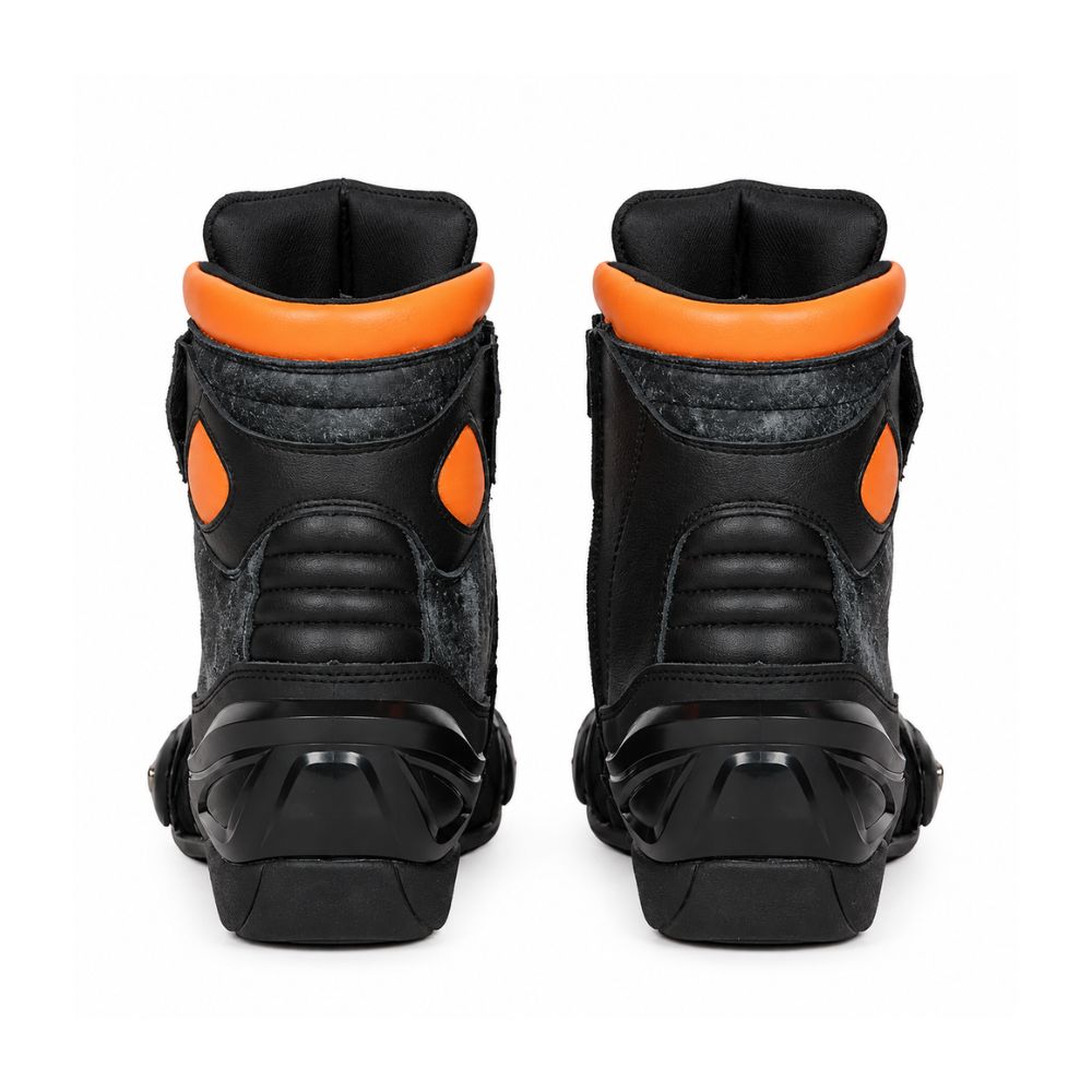 Men’s Leather Motorbike Racing Boots - High-Performance Sport & Track Riding Boots
