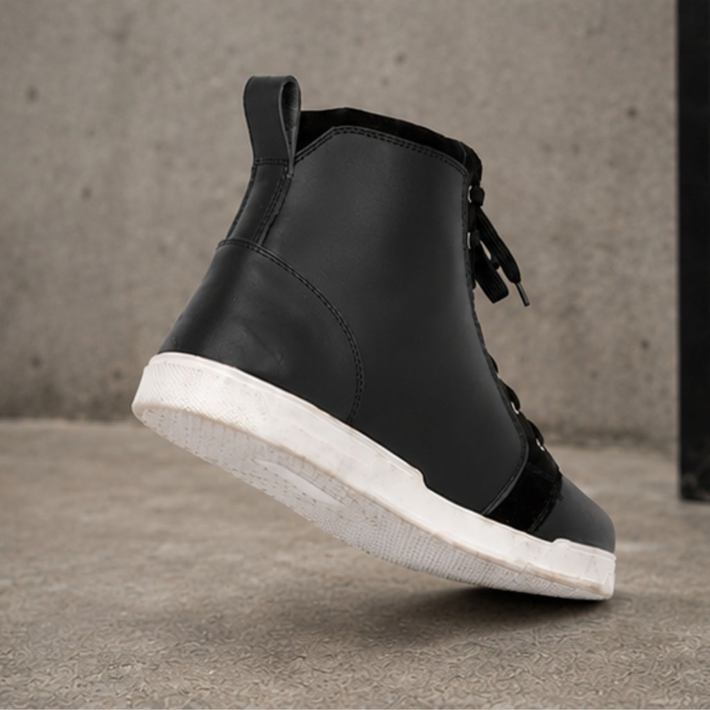 Trifecta Black Motorcycle Shoes | Casual Protective Riding Sneakers for Men's