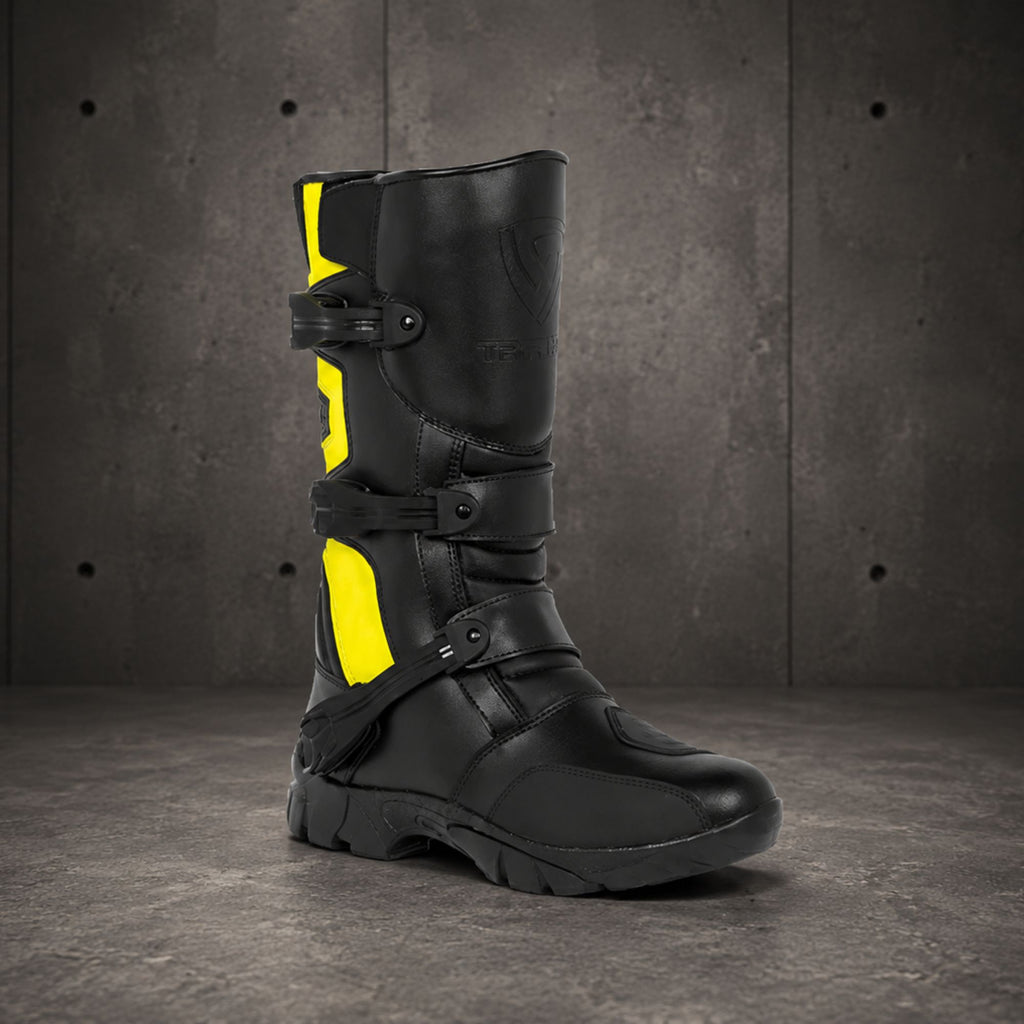 Men's Moto X Adventure Motorcycle Riding Long Boots – Waterproof Protective Touring & Off-Road Boots