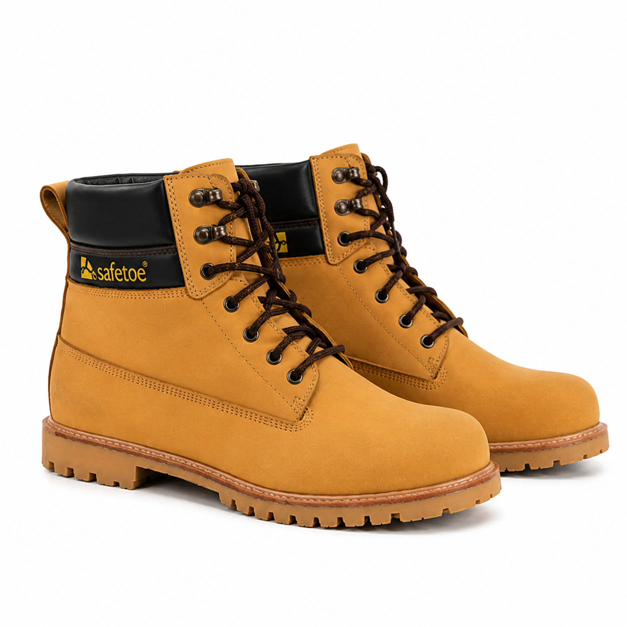 Trifecta Men's Wheat Leather Casual Boots - Premium Lace-Up Fashion Footwear