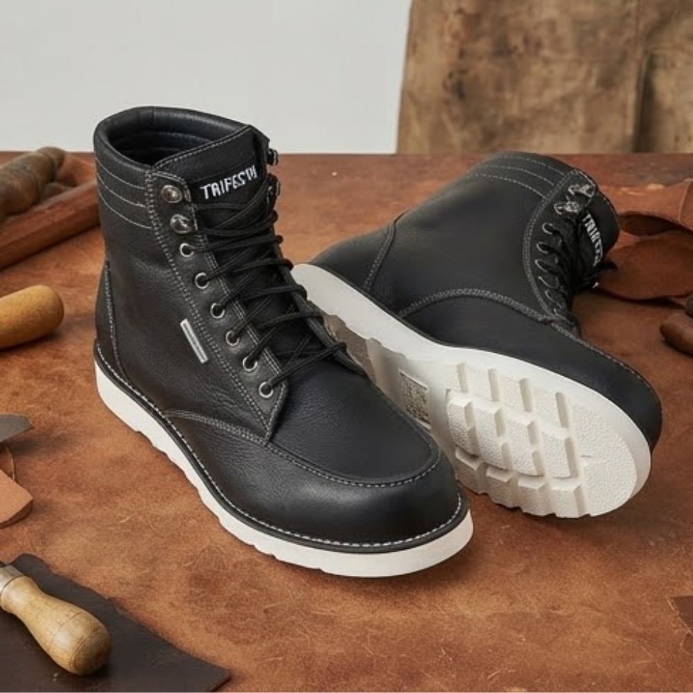Men’s Urban Motorcycle Shoes – Casual Leather Riding Sneakers for Everyday City Riding