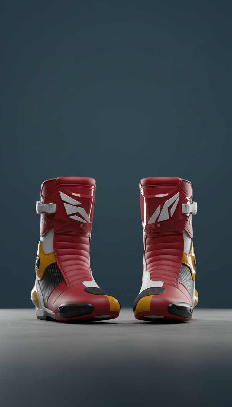 Track-Ready Leather Racing Boots