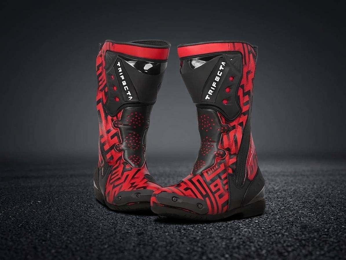 Men's Motorcycle Racing Boots – Premium Leather Riding Boots for Men | Protective Biker Touring & Road Racing Boots