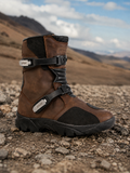 TRIFECTA Men's Adventure Motorcycle Boots – Genuine Leather ADV Touring Off-Road