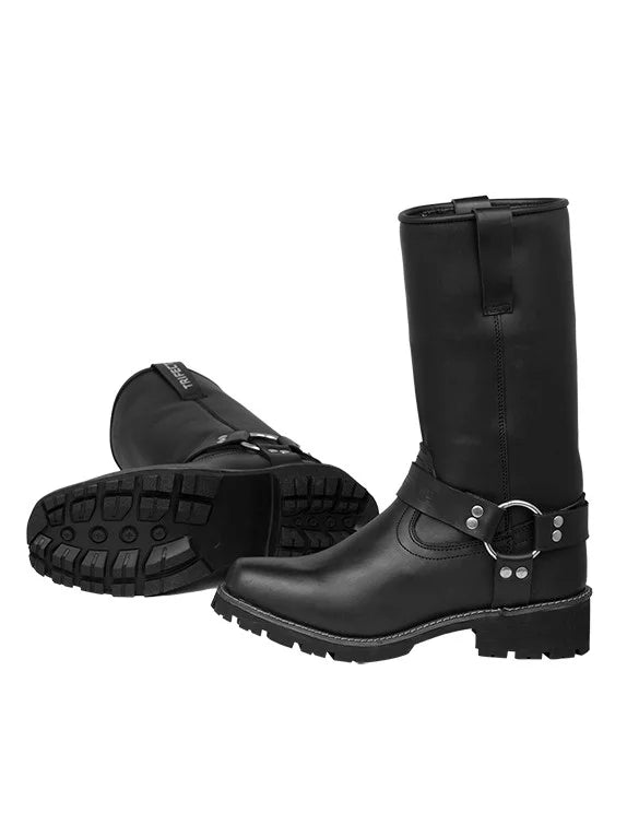 TRIFECTA Women's Boots Riding – Premium Black Chopper Boots