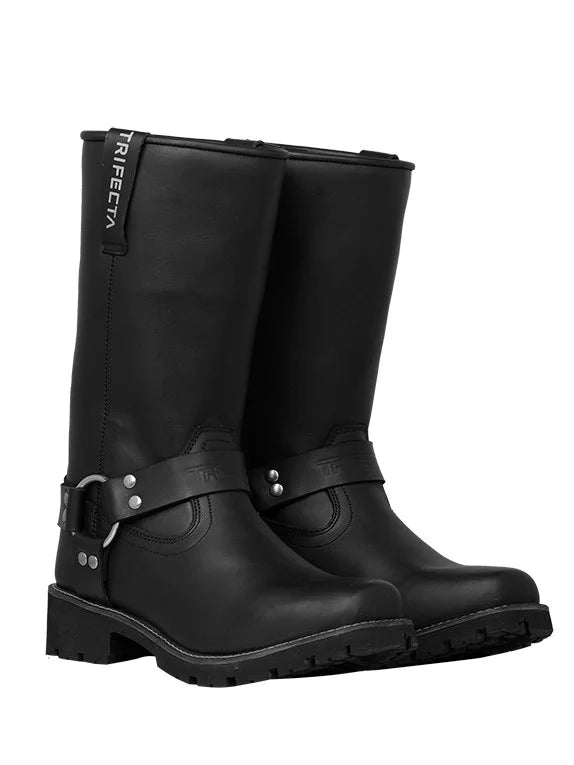 TRIFECTA Women's Boots Riding – Premium Black Chopper Boots