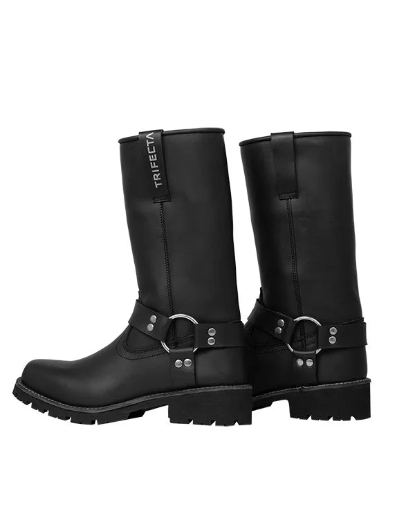 TRIFECTA Women's Boots Riding – Premium Black Chopper Boots