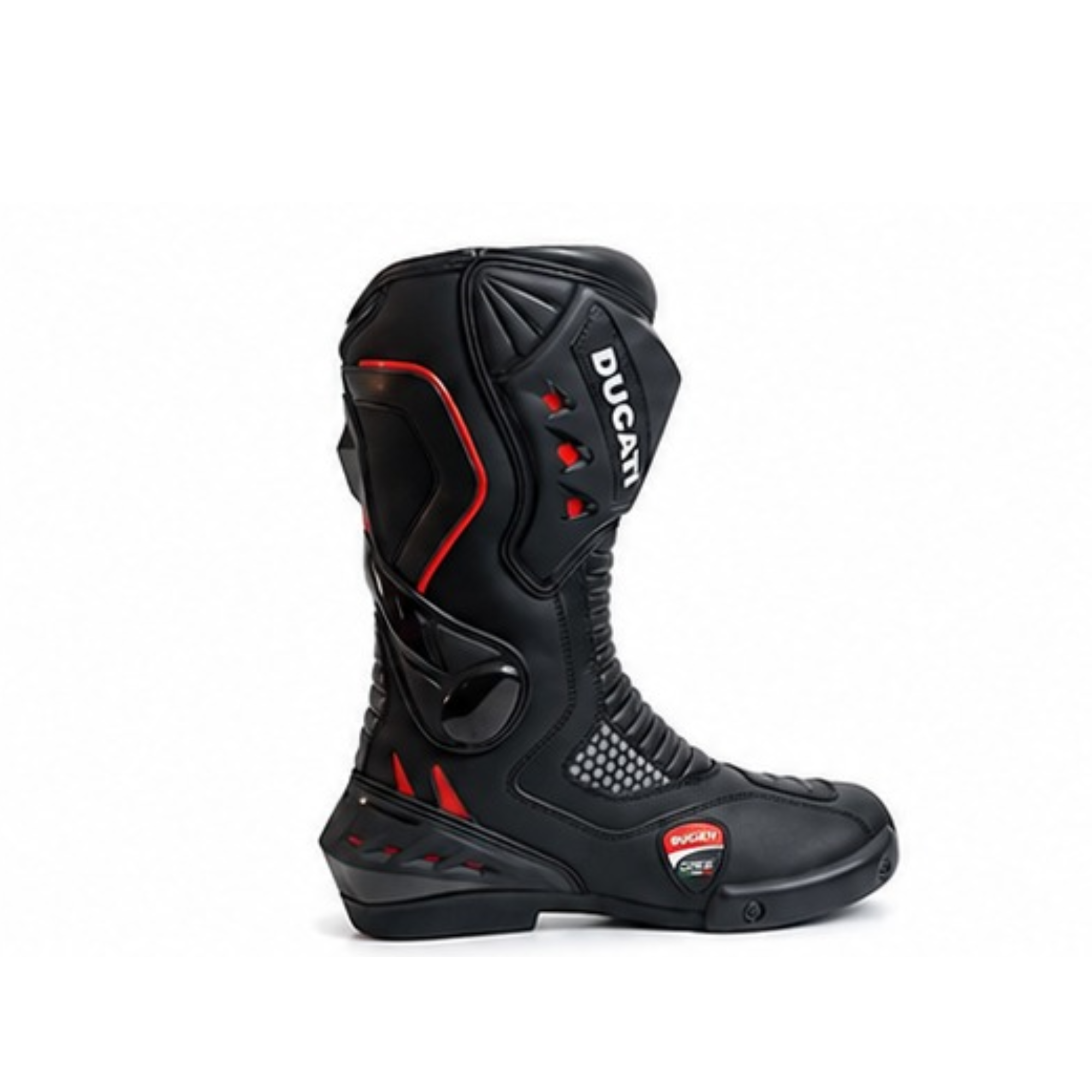 Motorcycle Riding Boots for Men – Waterproof Black Biker Boots, Racing Style