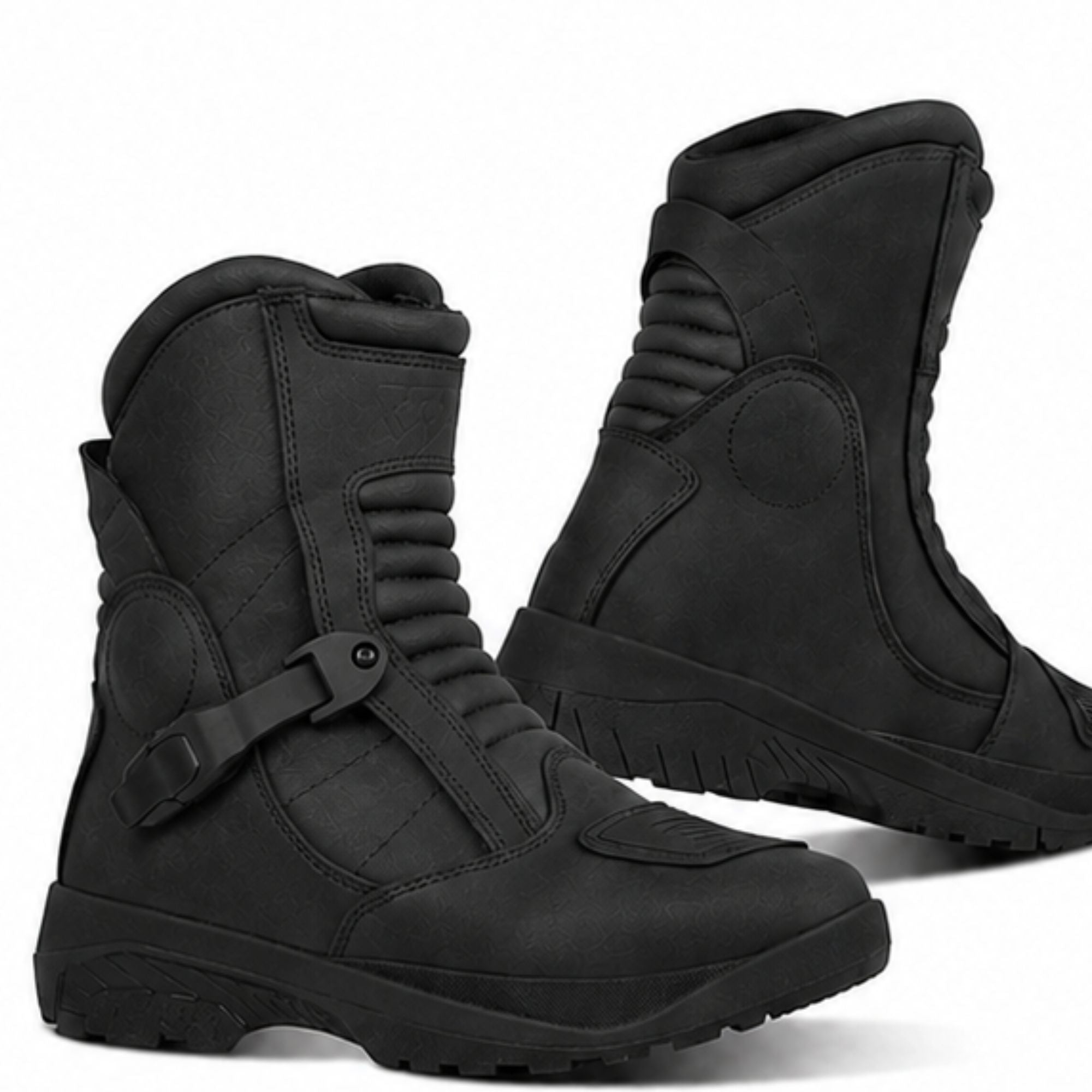 Premium Leather Touring Motorcycle Boots: Waterproof & Impact Protected