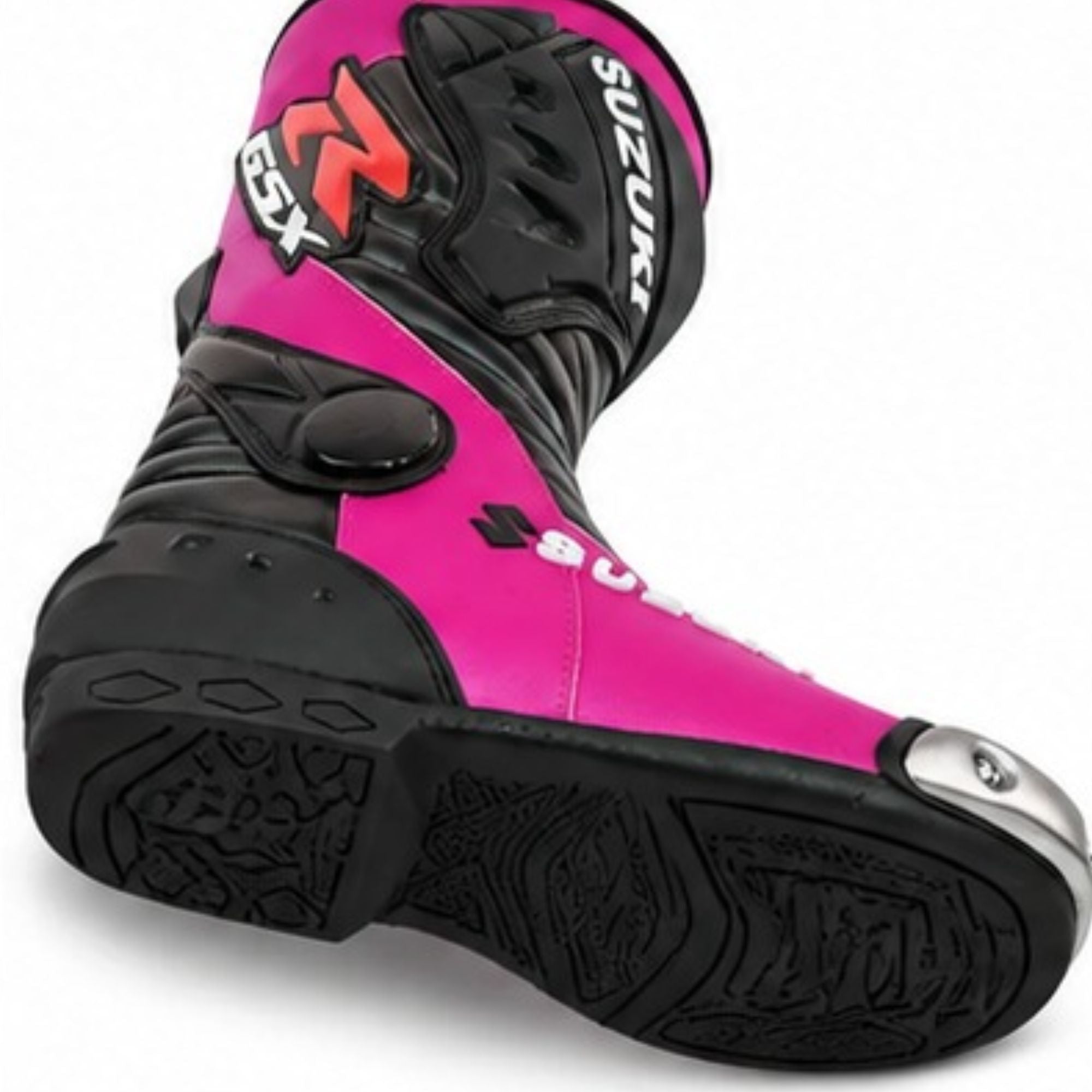 Men's Leather Motorcycle Racing Boots – Protective Motorcycle Riding Boots for Men, Biker Boots, Motorbike Boots