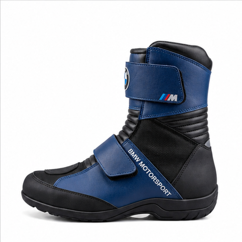 Men's Motorsport Riding Boots – Waterproof Motorcycle Boots with Reinforced Ankle Support