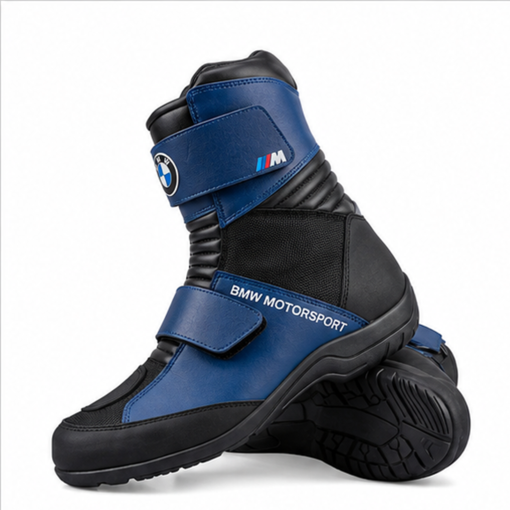 Men's Motorsport Riding Boots – Waterproof Motorcycle Boots with Reinforced Ankle Support
