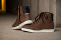 Trifecta casual motorcycle shoes| White High-Top Sneakers for Men's