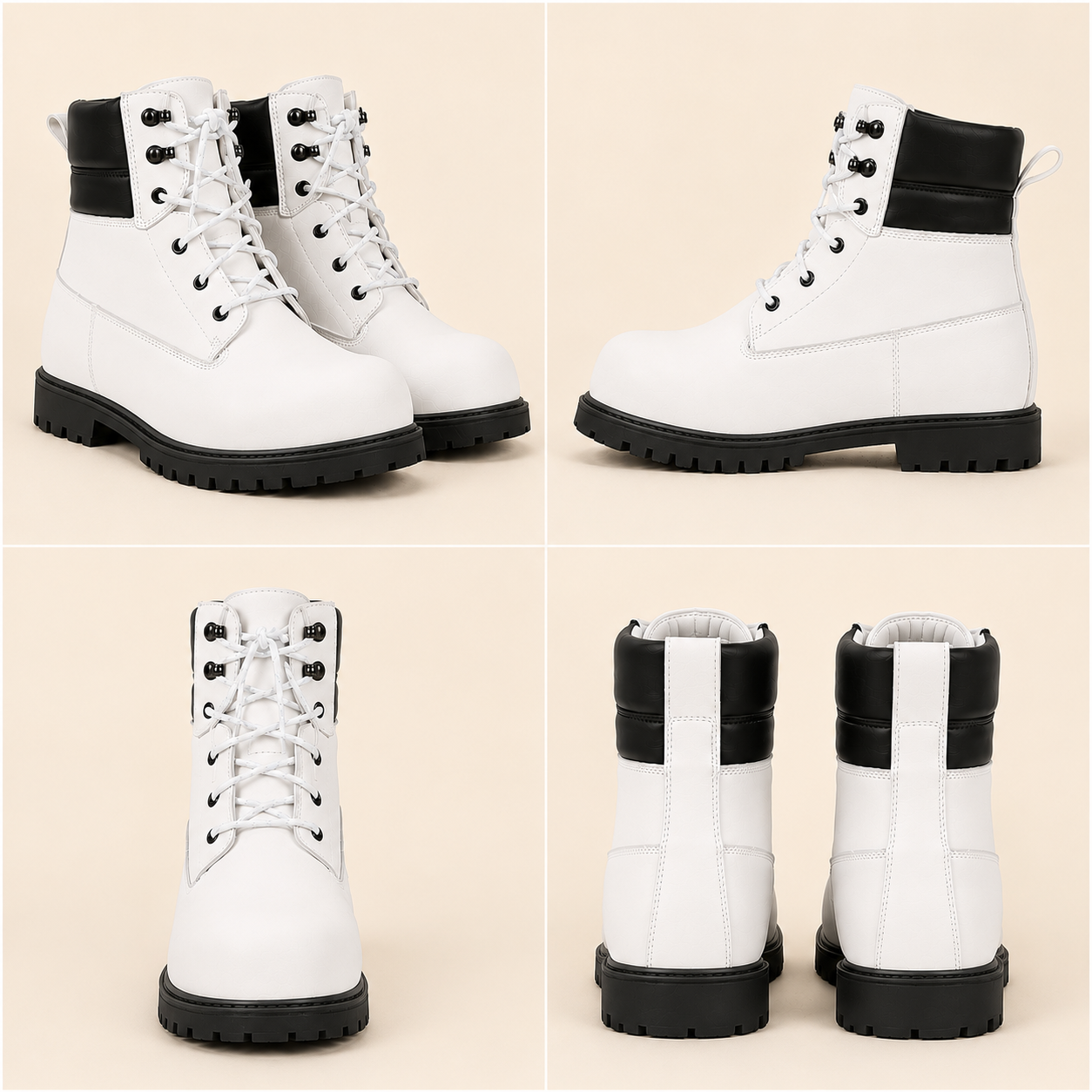 Trifecta Men's Industrial Safety Work Boots - Wheat Leather Lace-Up Motorcycle Footwear & Construction Boots