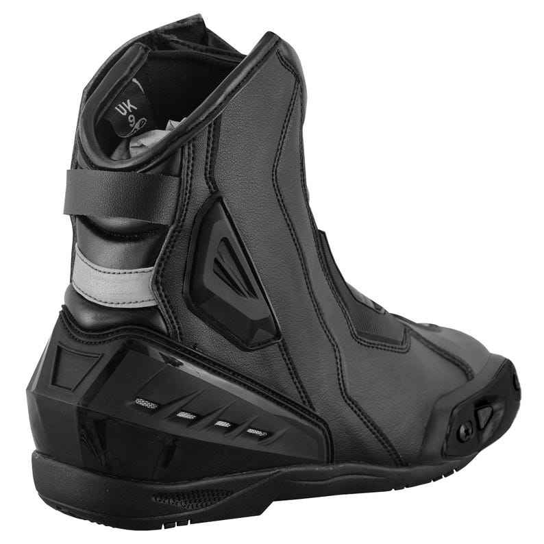Men's Motorcycle Racing Boots – Black & Red Sport Riding Boots & Protective Moto Boots