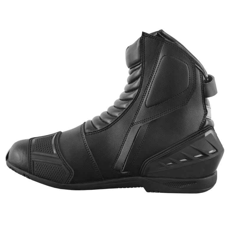 Men's Motorcycle Racing Boots – Black & Red Sport Riding Boots & Protective Moto Boots