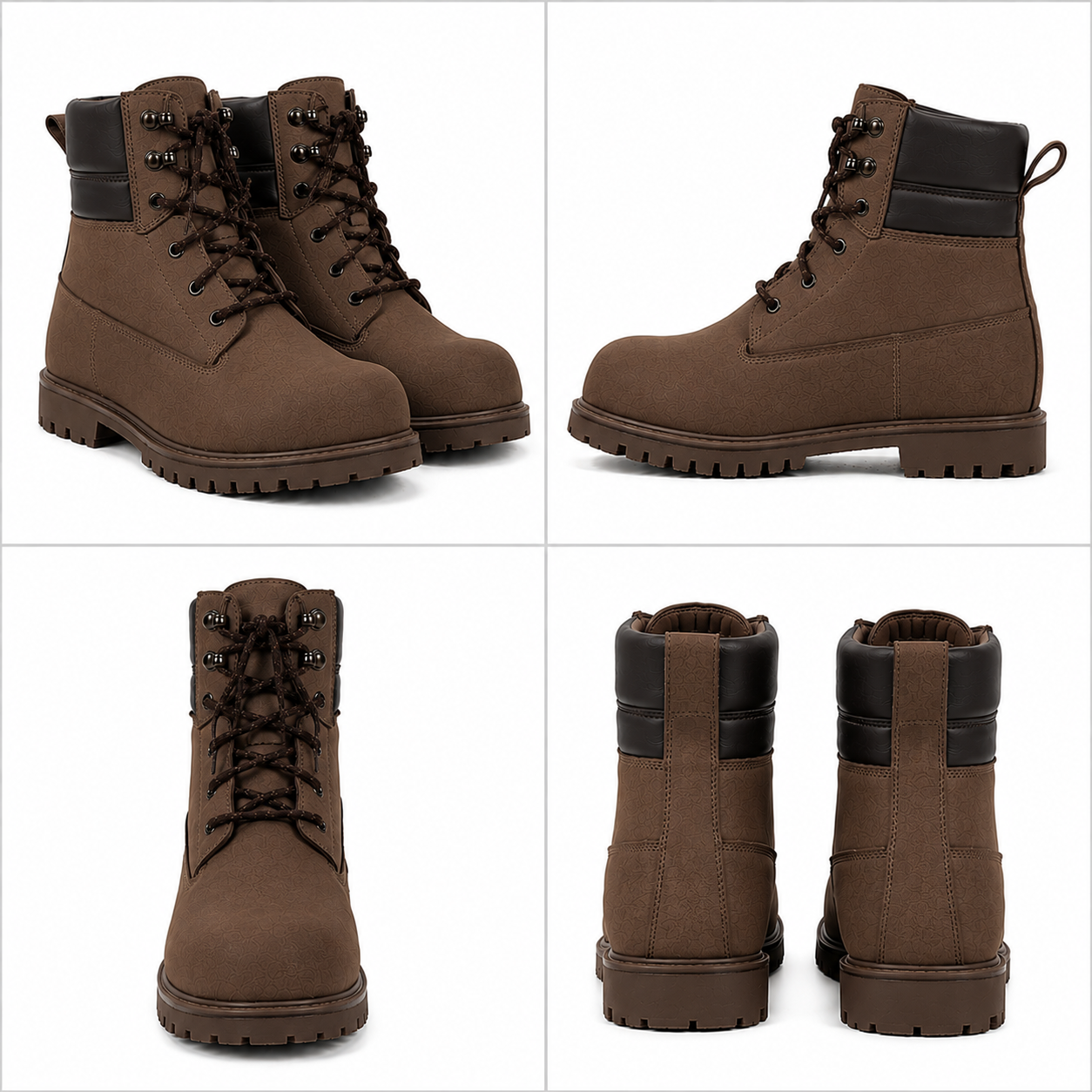Trifecta Men's Industrial Safety Work Boots - Wheat Leather Lace-Up Motorcycle Footwear & Construction Boots