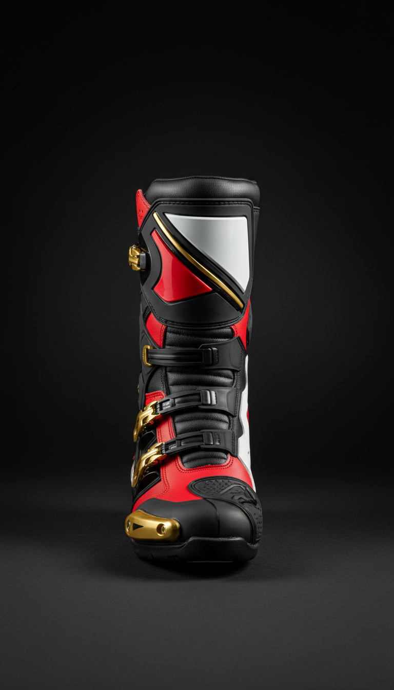 Full-Grain Leather Racing Boots